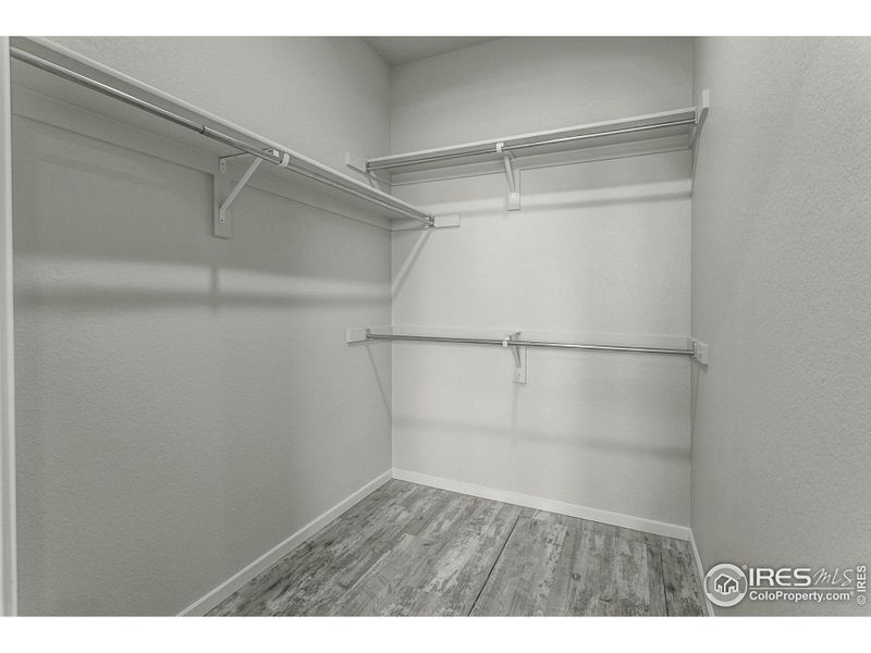 EXAMPLE PHOTO: MASTER BEDROOM WALK IN CLOSET