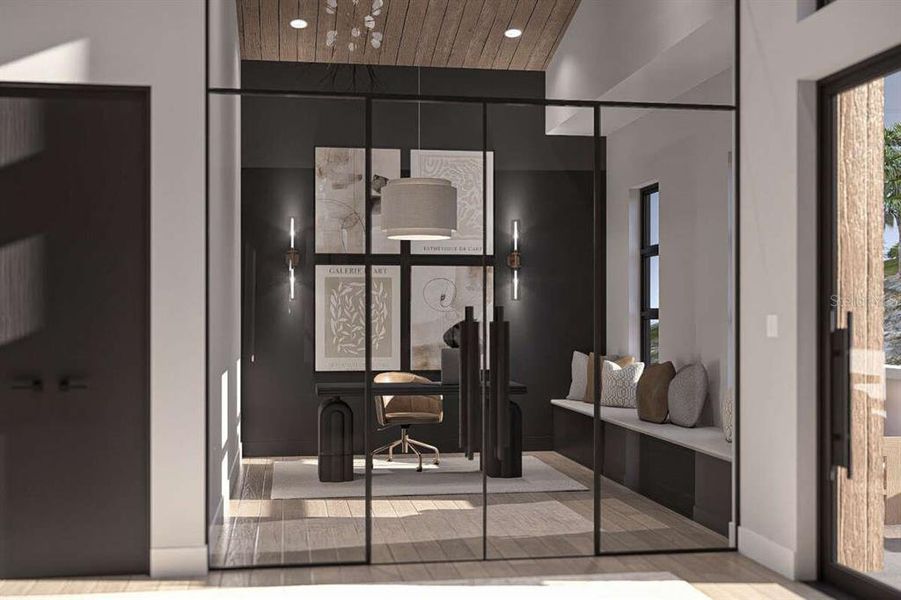 Furnished interior view inside a new home in , Tampa (Image 8). Furnished interior view inside a new home in , Tampa (Image 8).