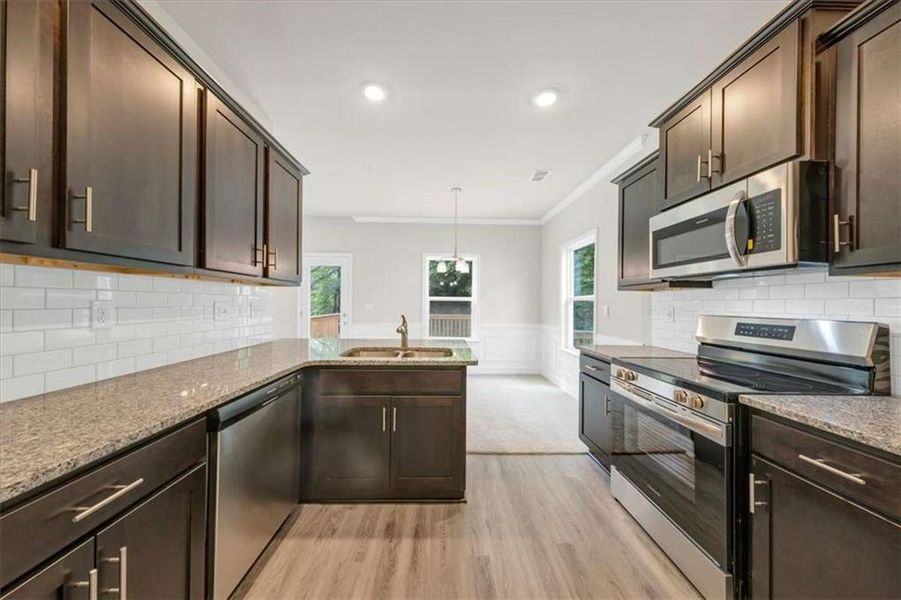 Furnished interior view inside a new home in Scarlett Place, Bowdon (Image 14).