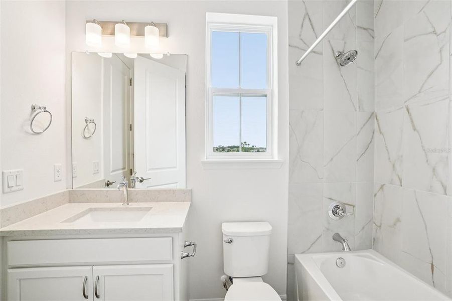 Furnished interior view inside a new home in Isla Mirada, San Antonio (Image 12).