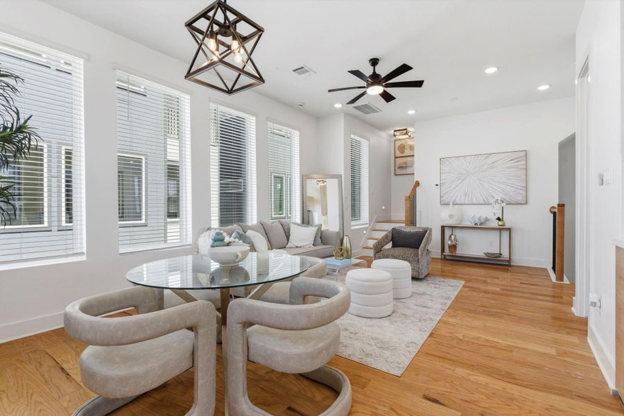 Furnished interior view inside a new home in , Houston (Image 12).