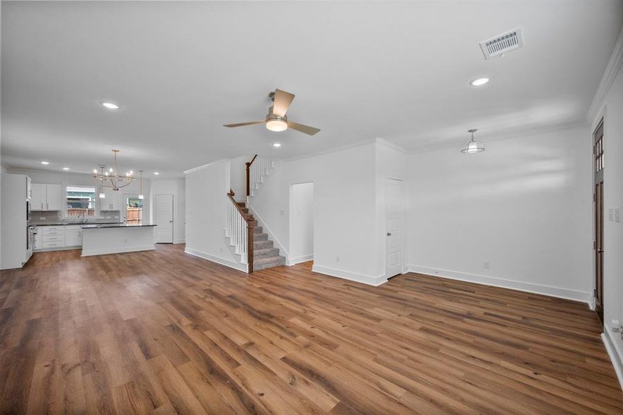 Spacious, unfurnished interior of a new home in Heritage Towne, Midlothian (Image 25).