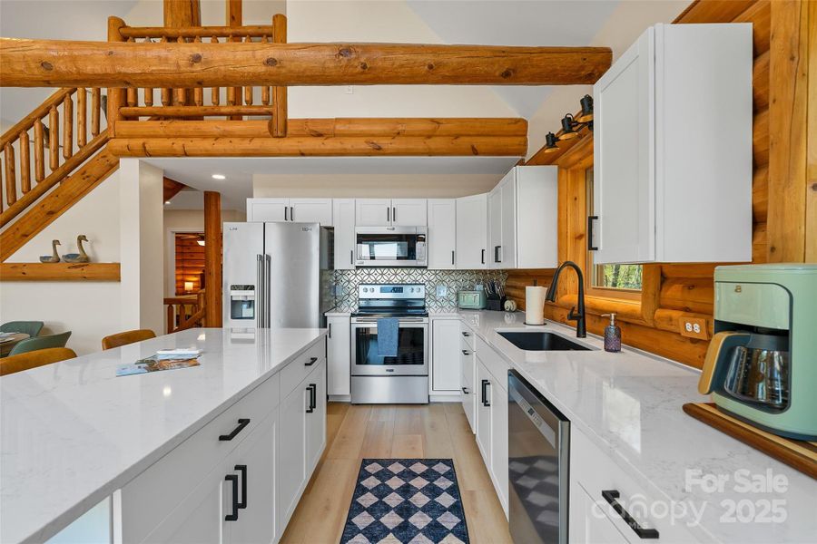 Furnished interior view inside a new home in , Lake Lure (Image 10).