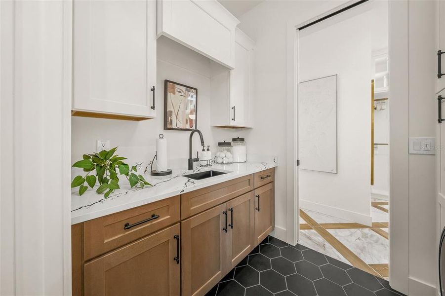 Furnished interior view inside a new home in Wild Blue at Waterside, Sarasota (Image 57).