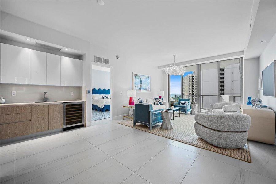 Furnished interior view inside a new home in , West Palm Beach (Image 56).