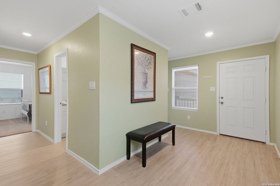 Furnished interior view inside a new home in Crescent Hills, San Antonio (Image 19). Furnished interior view inside a new home in Crescent Hills, San Antonio (Image 19).