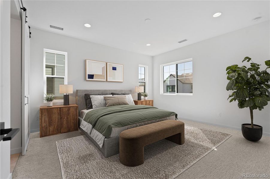 Furnished interior view inside a new home in Harmony at Solstice, Littleton (Image 18). Furnished interior view inside a new home in Harmony at Solstice, Littleton (Image 18).