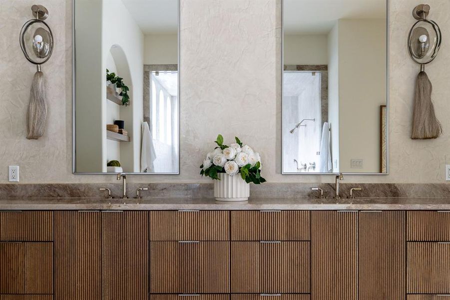 Bathroom with double vanity
