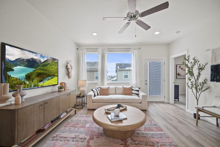Representative furnished interior of a home built from the Carnation by View Homes in Ridge at Lorson Ranch, Colorado Springs (Image 9).