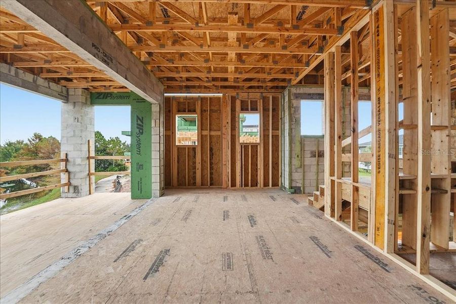 In-progress construction of a new home in , Orlando, FL (Image 35).