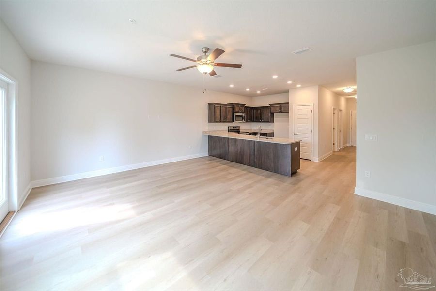 Representative unfurnished interior of a home built from the Plan 1766 Townhome by Adams Homes in Lexlee Estates, Pensacola (Image 8). Representative unfurnished interior of a home built from the Plan 1766 Townhome by Adams Homes in Lexlee Estates, Pensacola (Image 8).