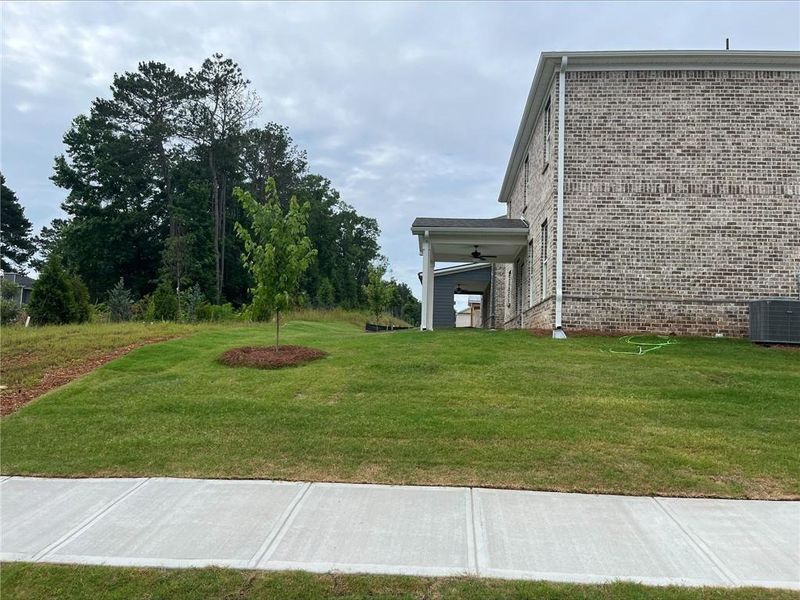Exterior details and patio area of a home in Bowers Farm, McDonough (Image 23).