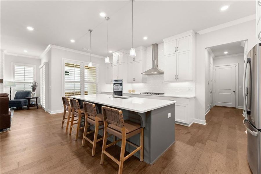Furnished interior view inside a new home in Promenade at Sawnee Village, Cumming (Image 17).
