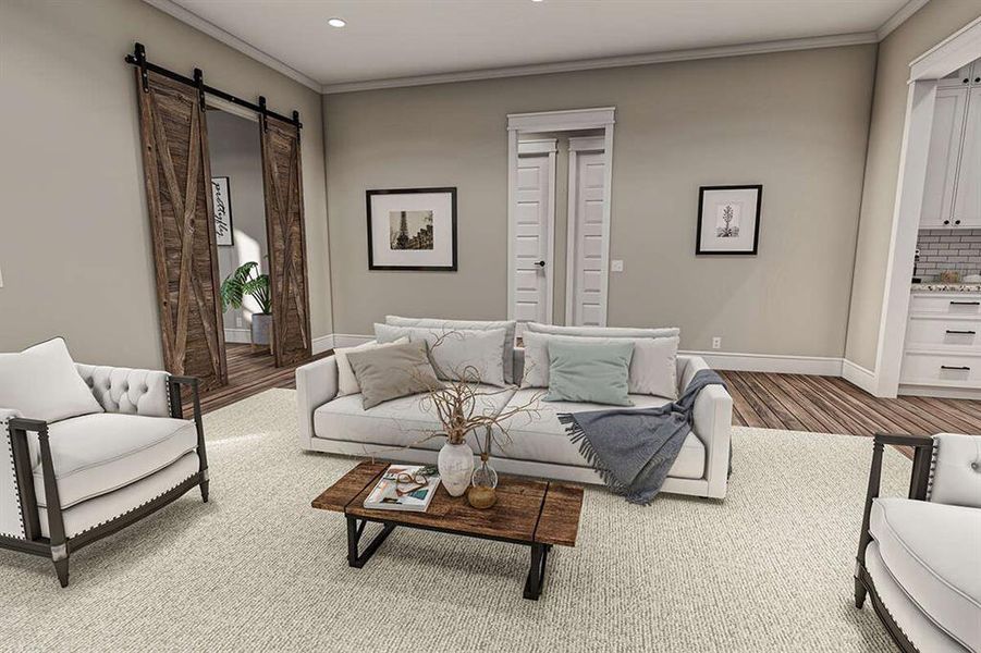 Furnished interior view inside a new home in Parallel Pastures, Poolville (Image 16). Furnished interior view inside a new home in Parallel Pastures, Poolville (Image 16).