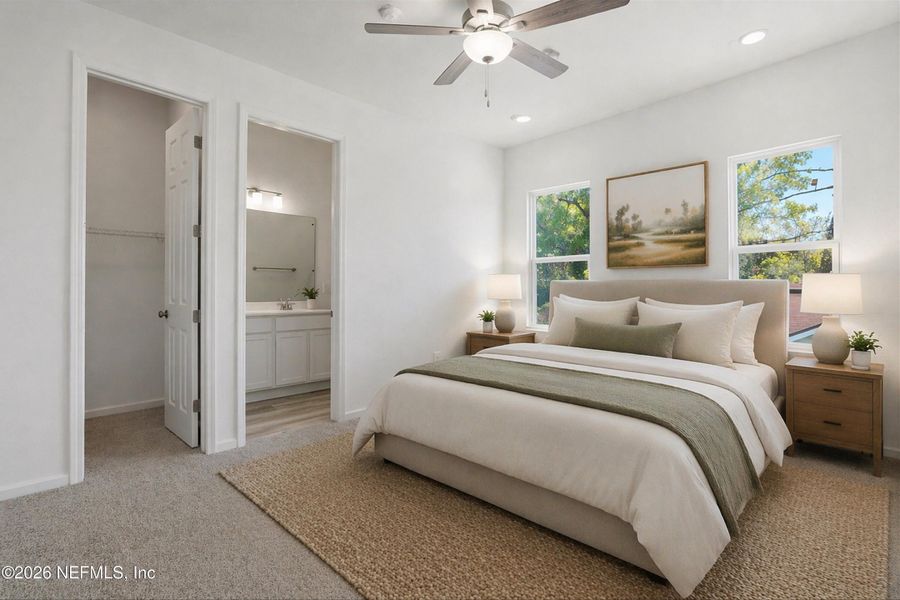 Furnished interior view inside a new home in , Jacksonville (Image 6).