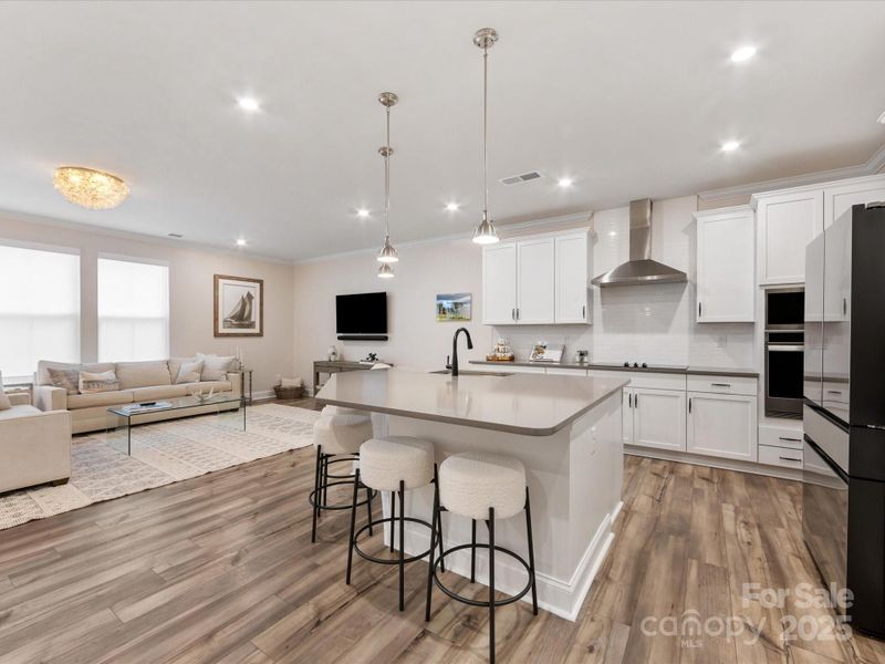 Furnished interior view inside a new home in Towns at Rea Colony, Charlotte (Image 12).
