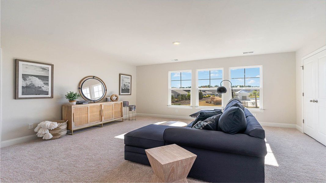 Furnished interior view inside a new home in Brunswick Plantation, Ash (Image 16).
