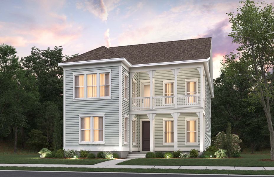 Front exterior of a new home in SayeBrook, Myrtle Beach, SC, highlighting curb appeal (Image 20).
