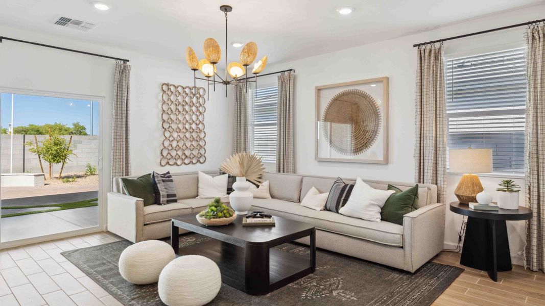Representative furnished interior of a home built from the Ibis by D.R. Horton in Del Rio Ranch, Avondale (Image 12).