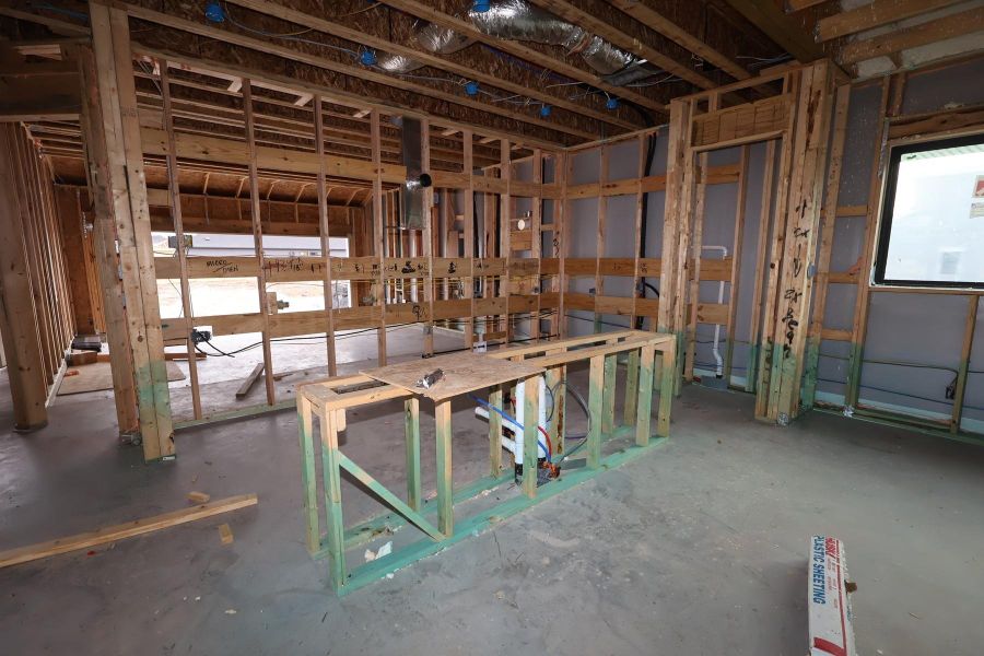 In-progress construction of a new home in Sienna - Grove Collection, Missouri City, TX (Image 6).