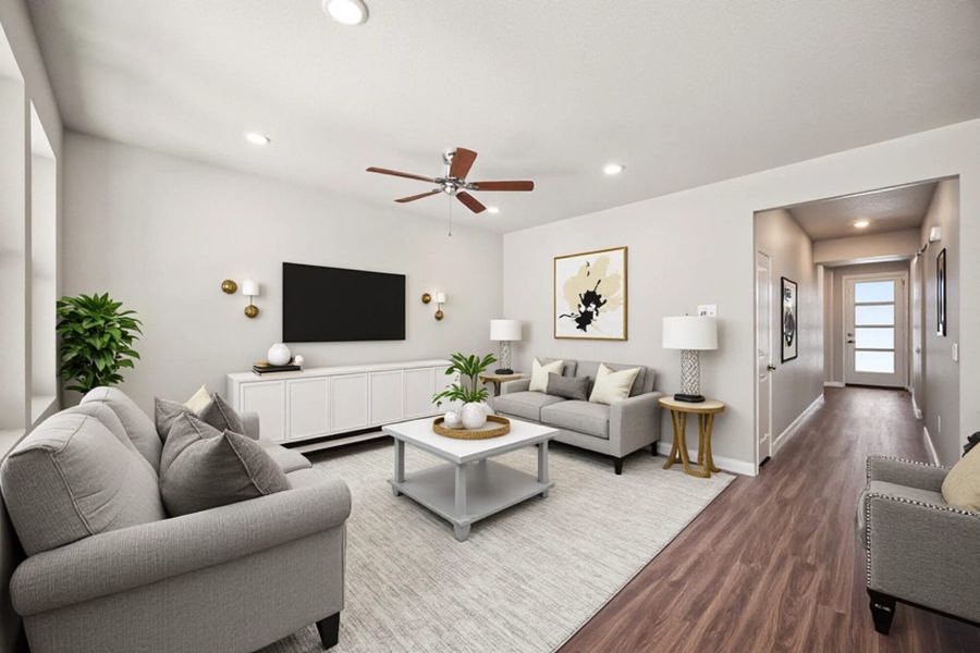 Furnished interior view inside a new home in Aspen Ranch, Fountain (Image 9).