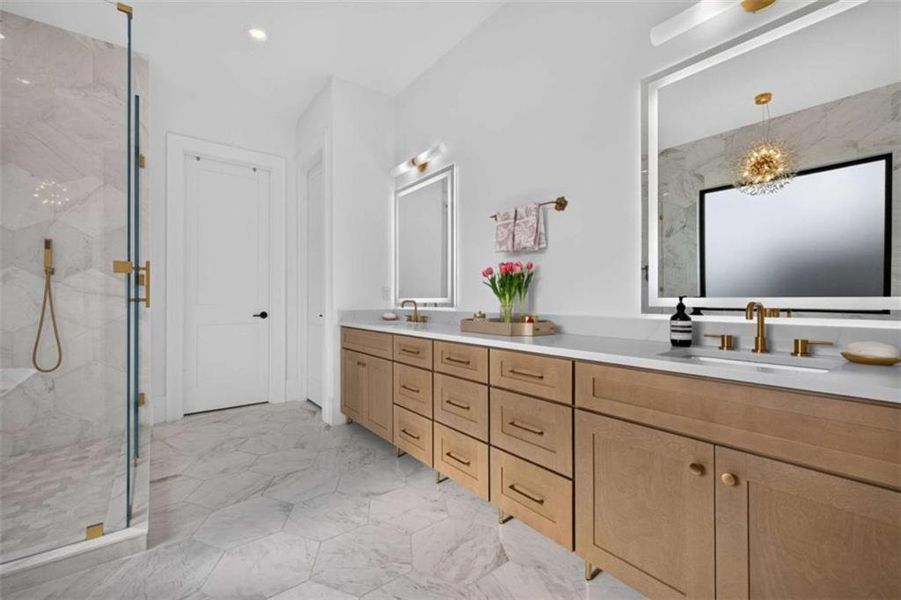 Furnished interior view inside a new home in , Hoschton (Image 44).