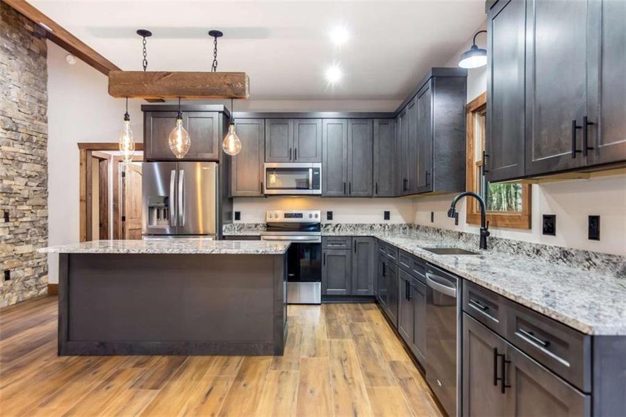 Furnished interior view inside a new home in , Ellijay (Image 10).