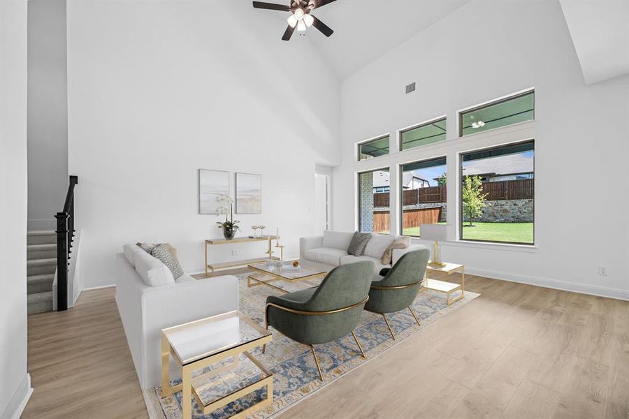 Furnished interior view inside a new home in Monterra - Classics, Fate (Image 10).