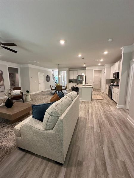 Furnished interior view inside a new home in Mirror Lake at South Harbour, Villa Rica (Image 6).
