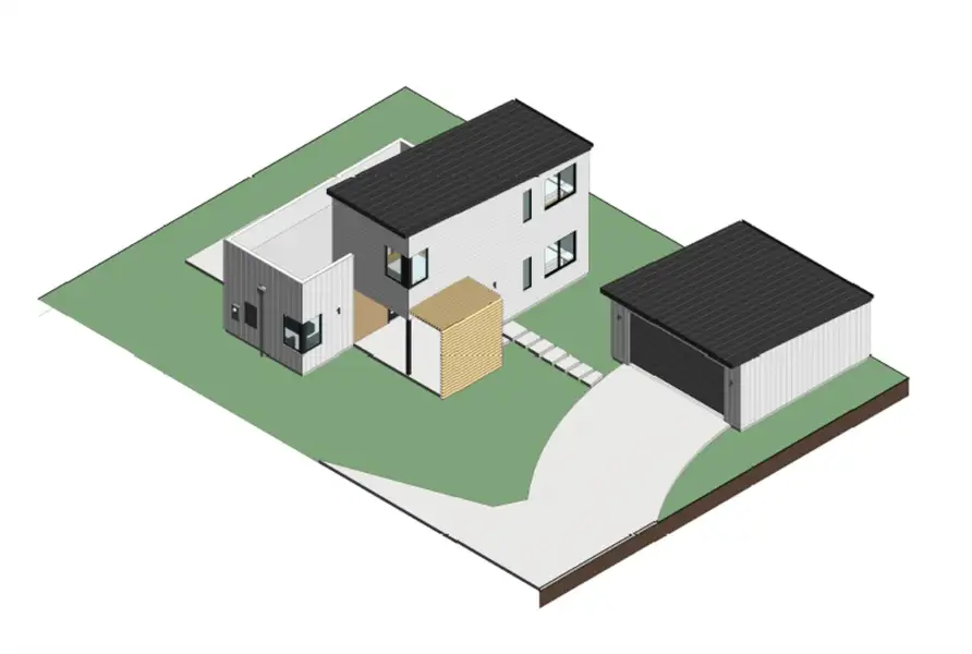 Exterior rendering of this home design in , Llano, TX (Image 6). Exterior rendering of this home design in , Llano, TX (Image 6).