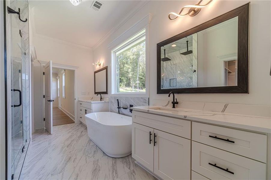 Furnished interior view inside a new home in , Dacula (Image 11).