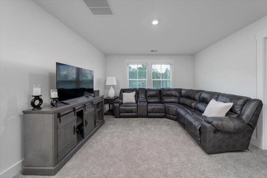 Furnished interior view inside a new home in The Coves at Lakes of Cane Bay, Summerville (Image 7). Furnished interior view inside a new home in The Coves at Lakes of Cane Bay, Summerville (Image 7).