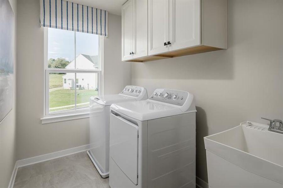 Representative furnished interior of a home built from the Lehigh by Ryan Homes in Derby Meadows, Pleasant View (Image 17).