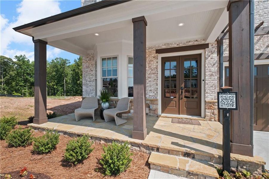 Exterior details and patio area of a home in Laurel View, Suwanee (Image 34). Exterior details and patio area of a home in Laurel View, Suwanee (Image 34).