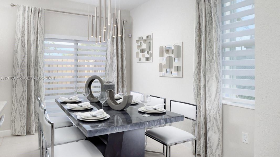 Furnished interior view inside a new home in Altamira, Homestead (Image 7).