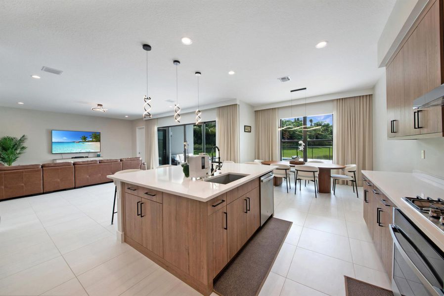 Furnished interior view inside a new home in , Boca Raton (Image 11).