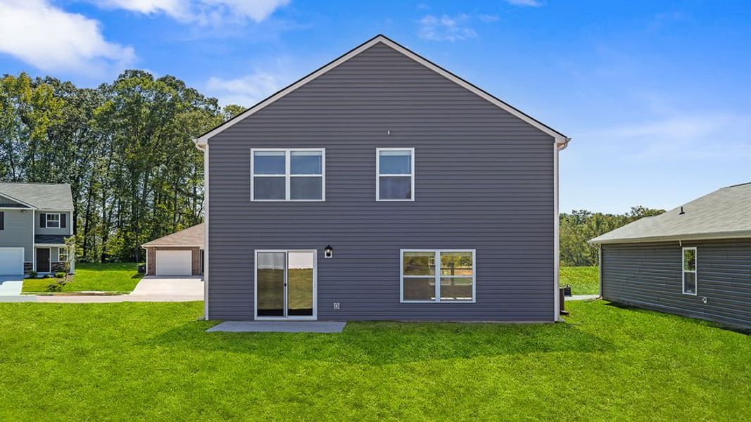 Exterior details and patio area of a home in Varner Station, Woodruff (Image 3).