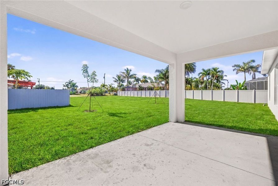 Exterior details and patio area of a home in Cape Coral, Cape Coral (Image 18).