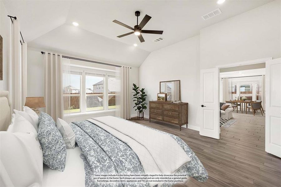 Furnished interior view inside a new home in The Oaks, Red Oak (Image 18).