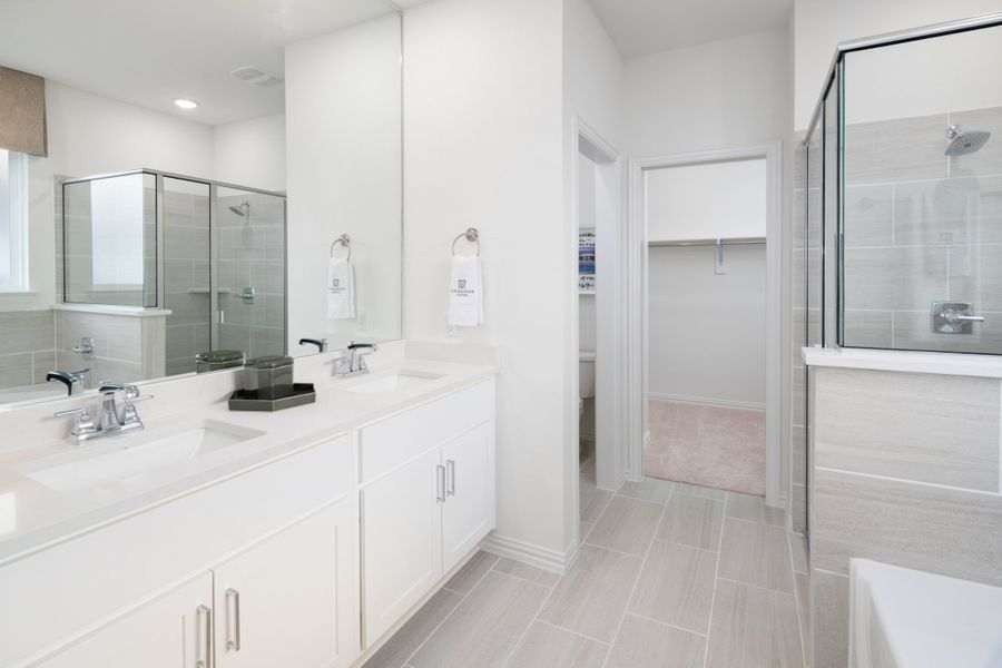 Representative furnished interior of a home built from the Salado by UnionMain Homes in Legacy Hills, Celina (Image 41).