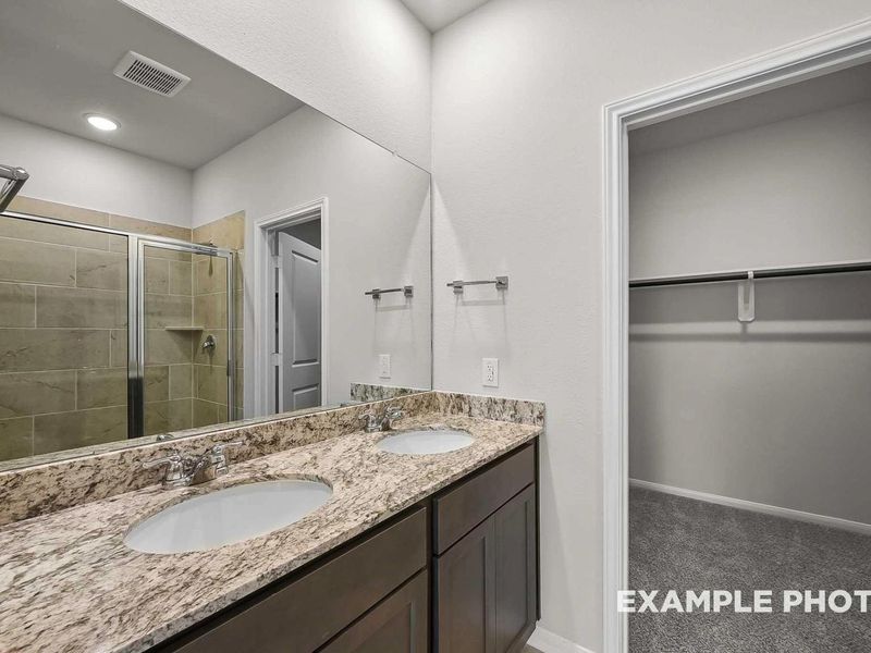 Furnished interior view inside a new home in Caney Creek Place, Conroe (Image 11).