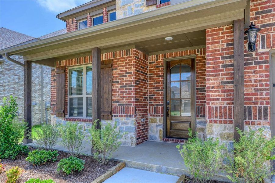 Front exterior of a new home in Creekview Meadows, Pilot Point, TX, highlighting curb appeal (Image 22). Front exterior of a new home in Creekview Meadows, Pilot Point, TX, highlighting curb appeal (Image 22).