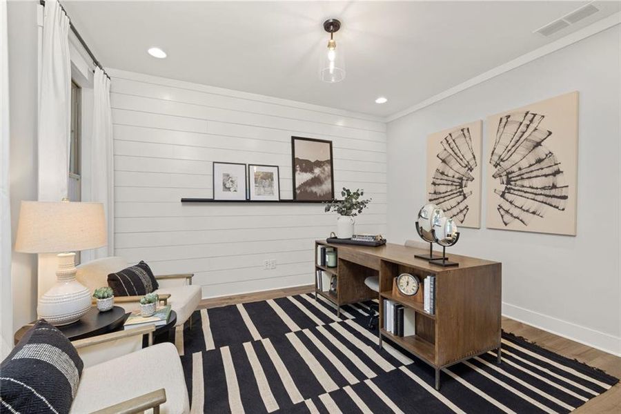 Furnished interior view inside a new home in Soleil Belmont Park, Canton (Image 37).