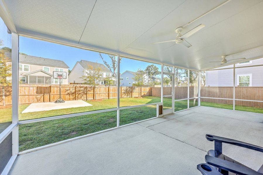 Exterior details and patio area of a home in Limehouse Village: Arbor Series, Summerville (Image 1). Exterior details and patio area of a home in Limehouse Village: Arbor Series, Summerville (Image 1).