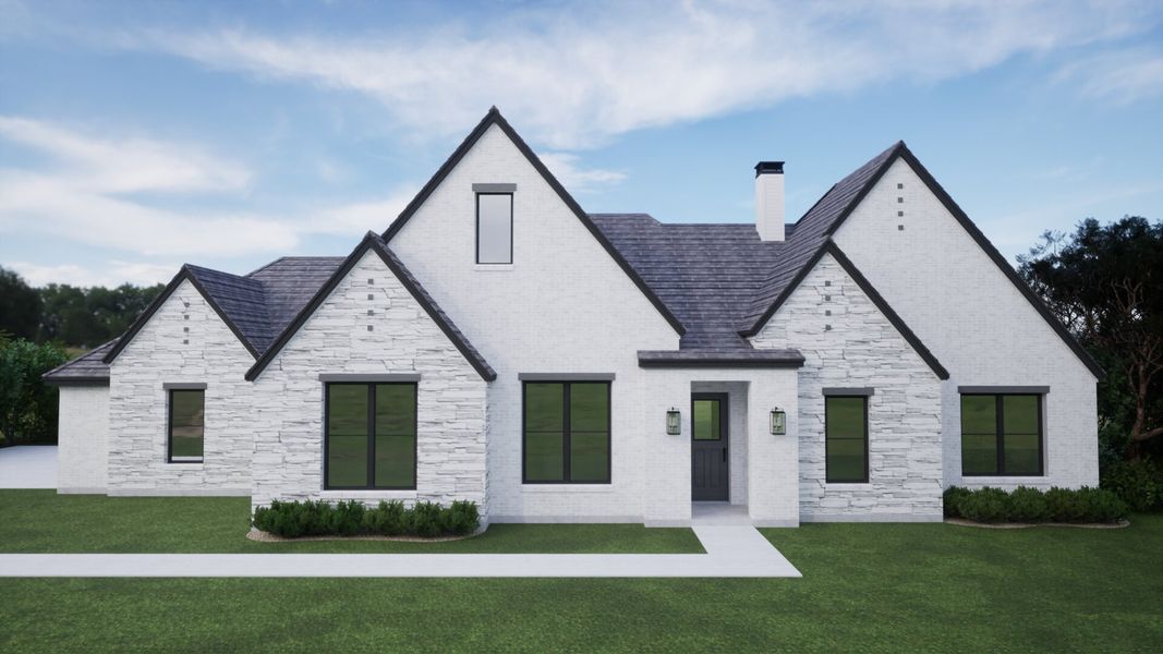 Representative exterior photo of a completed home built from the The Odessa by Kenmark Homes in Rocky Top Ranch, Reno, TX (Image 10). Representative exterior photo of a completed home built from the The Odessa by Kenmark Homes in Rocky Top Ranch, Reno, TX (Image 10).