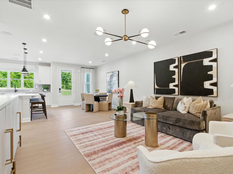 Furnished interior view inside a new home in Southbridge, Fort Mill (Image 10).