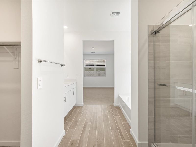 Spacious, unfurnished interior of a new home in Anthem at Merrill Ranch Reserve Series, Florence (Image 11). Spacious, unfurnished interior of a new home in Anthem at Merrill Ranch Reserve Series, Florence (Image 11).