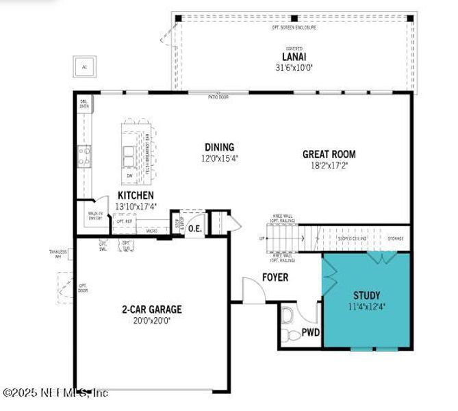 2D floor plan layout of this home in RiverTown - Cove, St. Johns, FL (Image 3). 2D floor plan layout of this home in RiverTown - Cove, St. Johns, FL (Image 3).