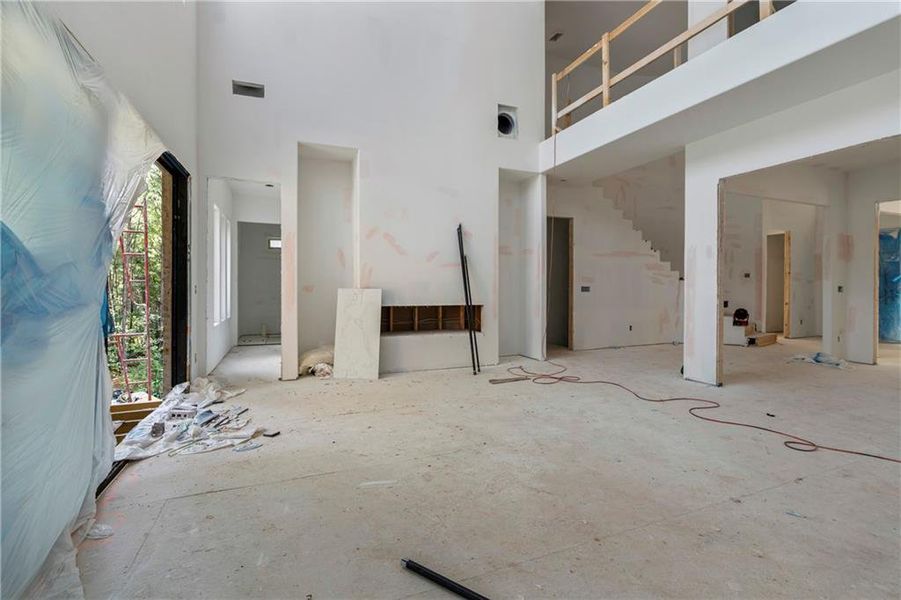 In-progress construction of a new home in , Fairburn, GA (Image 51).