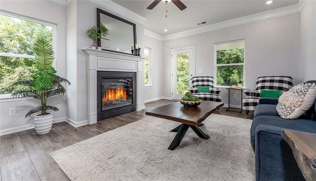 Furnished interior view inside a new home in Laurel Creek, Calhoun (Image 3).
